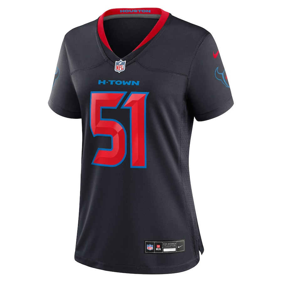 Will Anderson Jr. 51 Houston Texans 2nd Alternate Game Navy NFL Jersey Women's