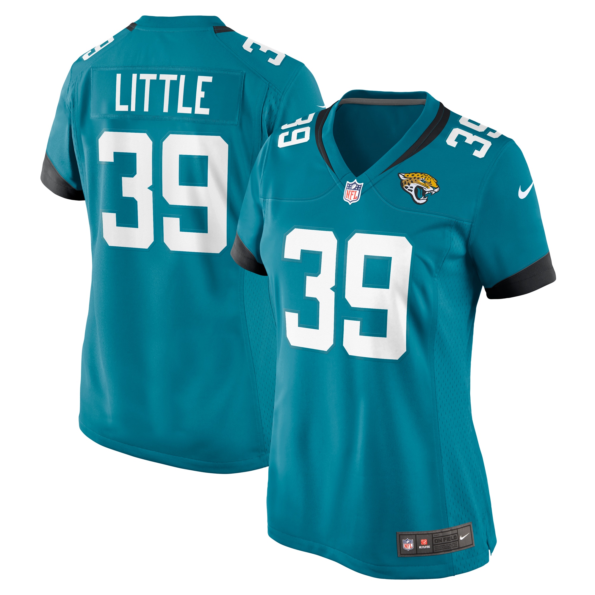 Jacksonville Jaguars Cam Little Teal Game NFL Jersey Women's