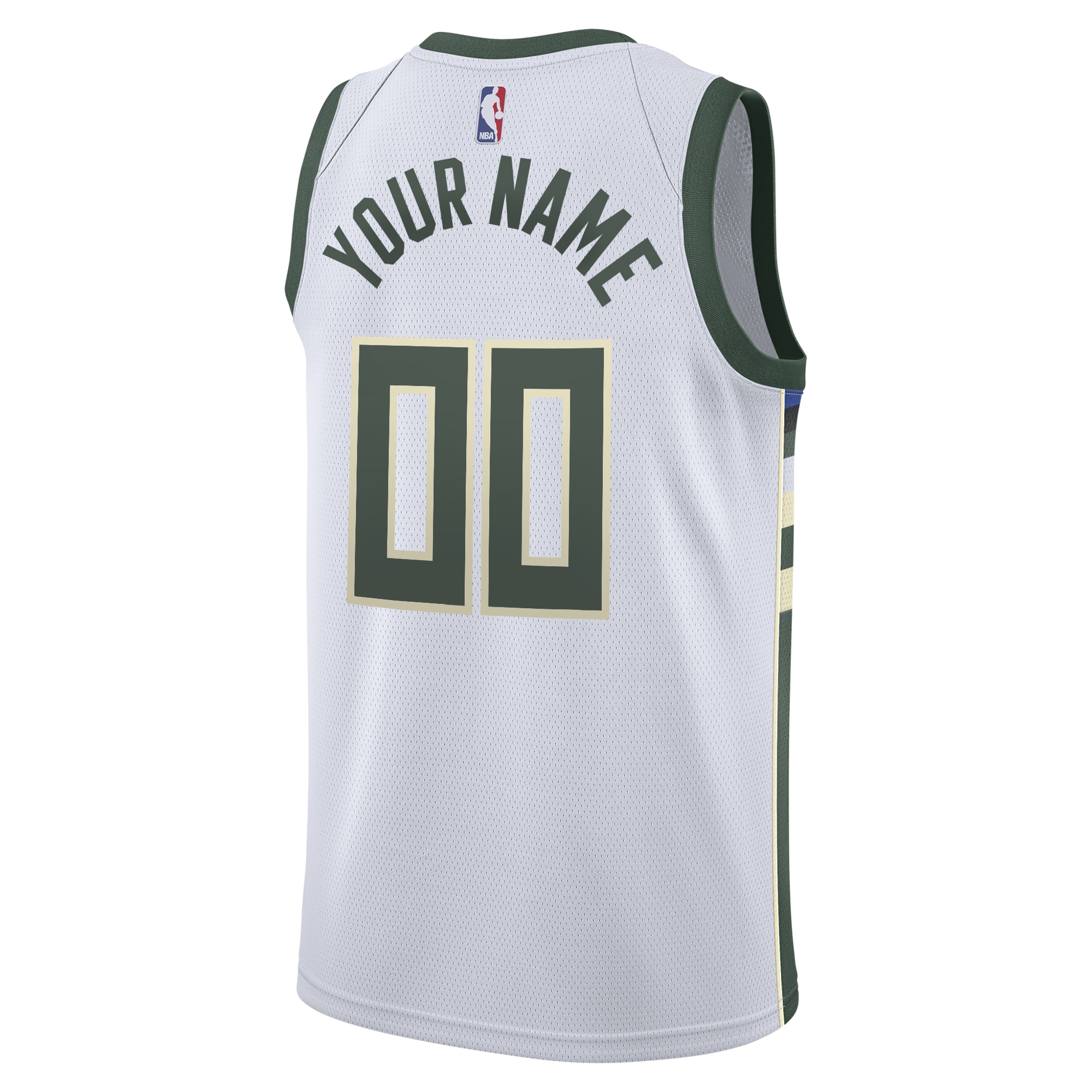 Milwaukee Bucks Association Swingman Custom NBA Jersey Youth