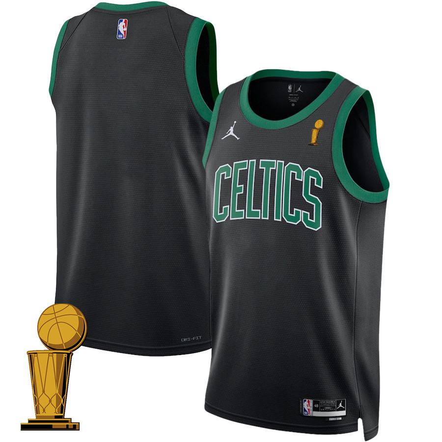 Boston Celtics 2024 FINALS CHAMPIONS Swingman Statement Edition Black NBA Jersey Men's