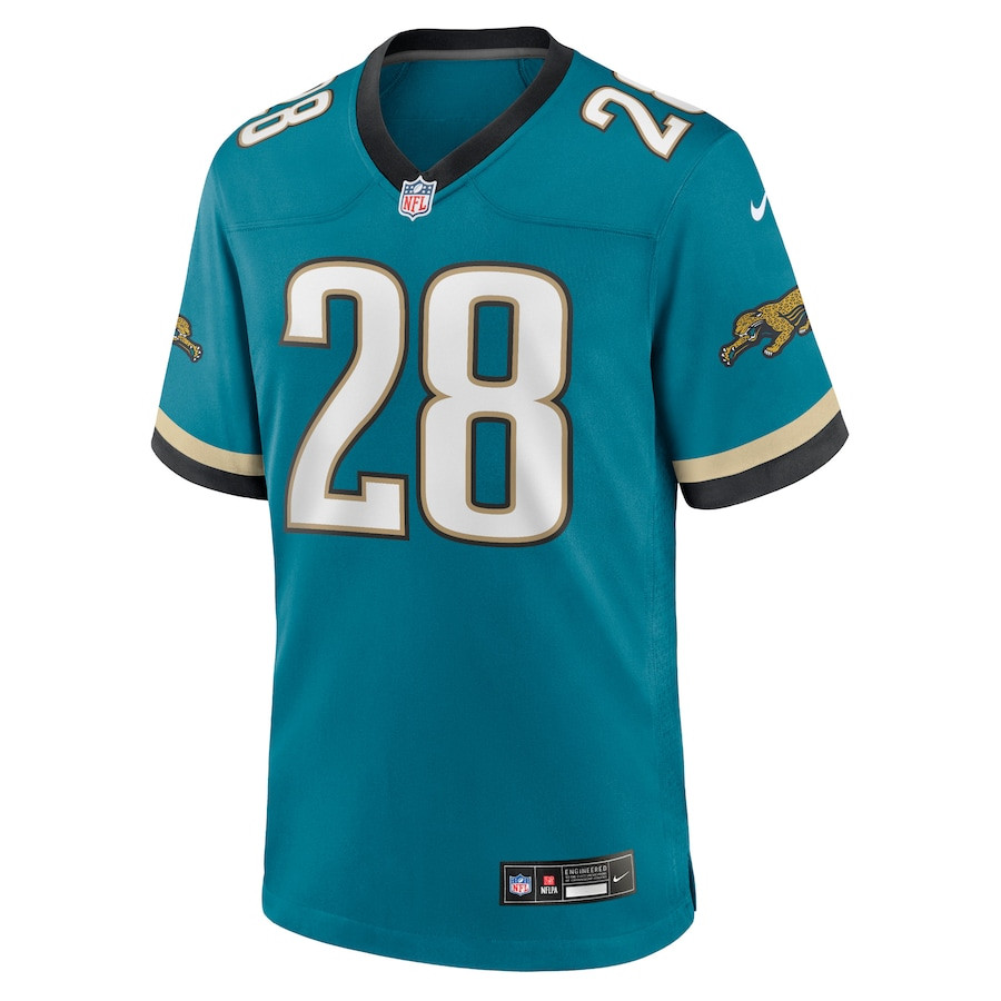 Fred Taylor 28 Jacksonville Jaguars Prowler Throwback Player Game Teal NFL Jersey Men's