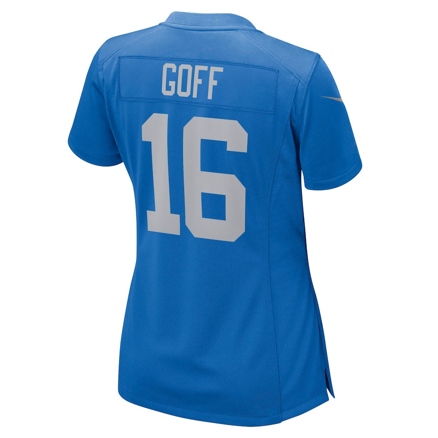 Jared Goff 16 Detroit Lions Game Player Blue NFL Jersey Women's