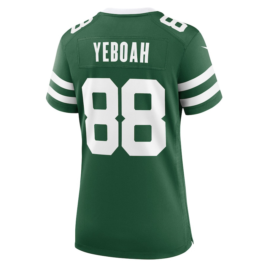 Kenny Yeboah 88 New York Jets Team Game Legacy Green NFL Jersey Women's