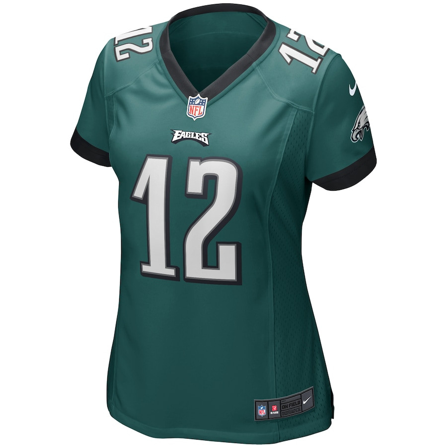Randall Cunningham 12 Philadelphia Eagles Game Retired Player Midnight Green NFL Jersey Women's