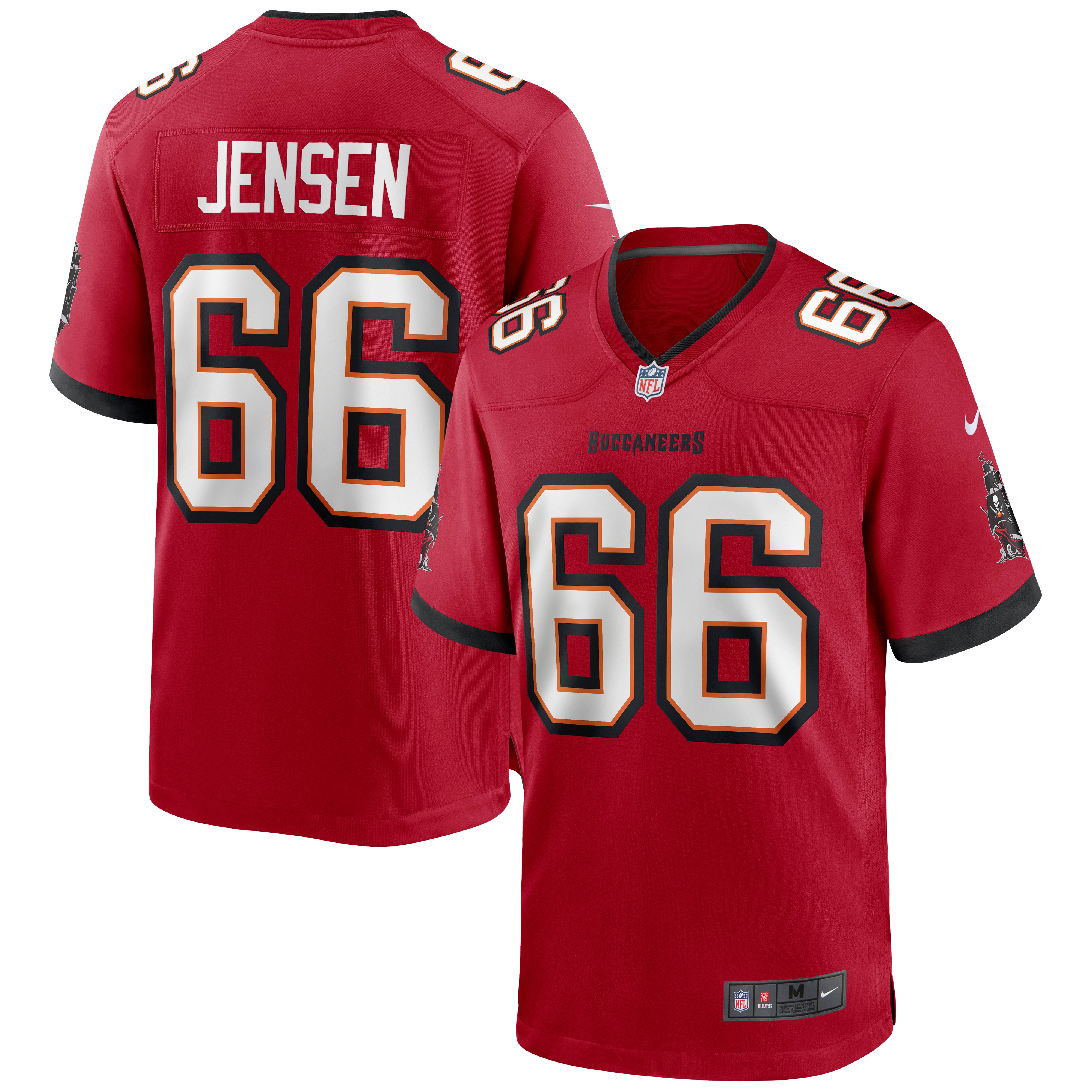 Tampa Bay Buccaneers Ryan Jensen Red Game NFL Jersey Men's