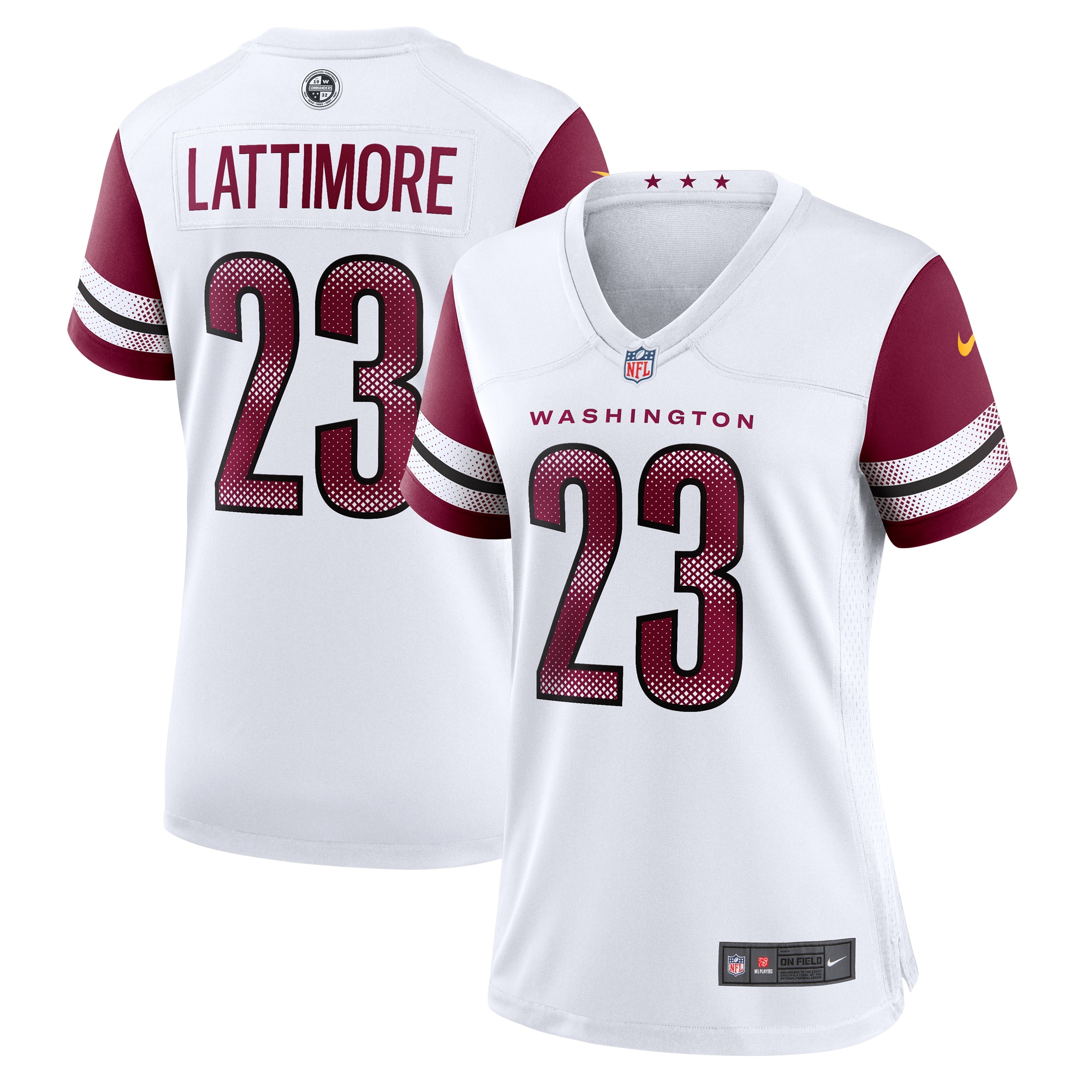 Washington Commanders Marshon Lattimore White Game NFL Jersey Women's