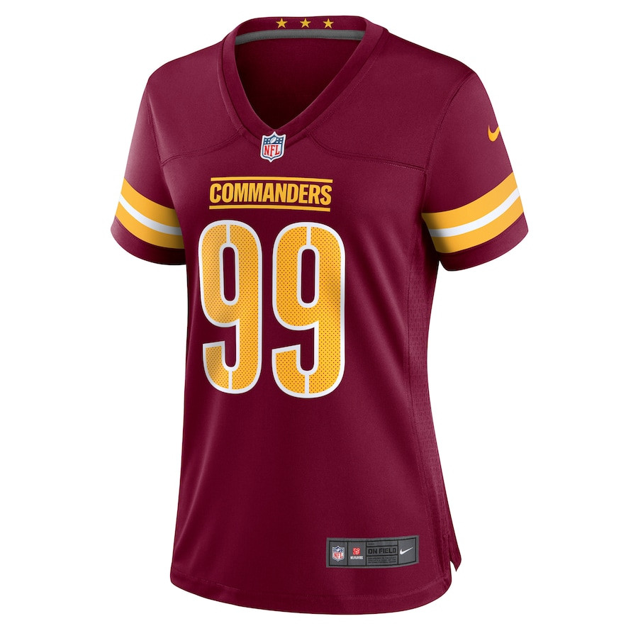Clelin Ferrell 99 Washington Commanders Game Burgundy NFL Jersey Women's