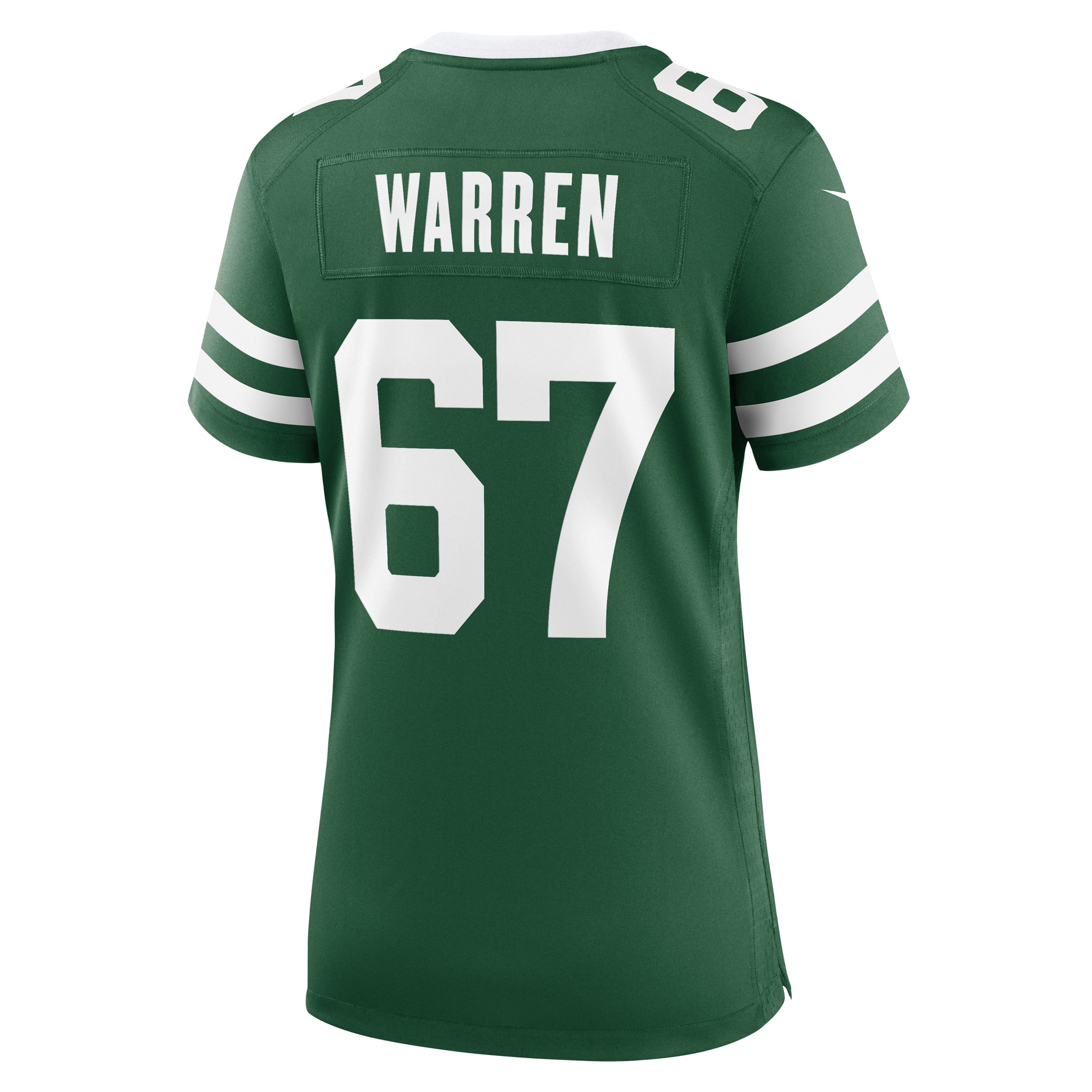 New York Jets Carter Warren Legacy Green Team Game NFL Jersey Women's