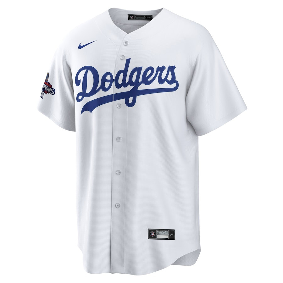 Clayton Kershaw 22 Los Angeles Dodgers 2024 World Series Champions Home Player White MLB Jersey Men's