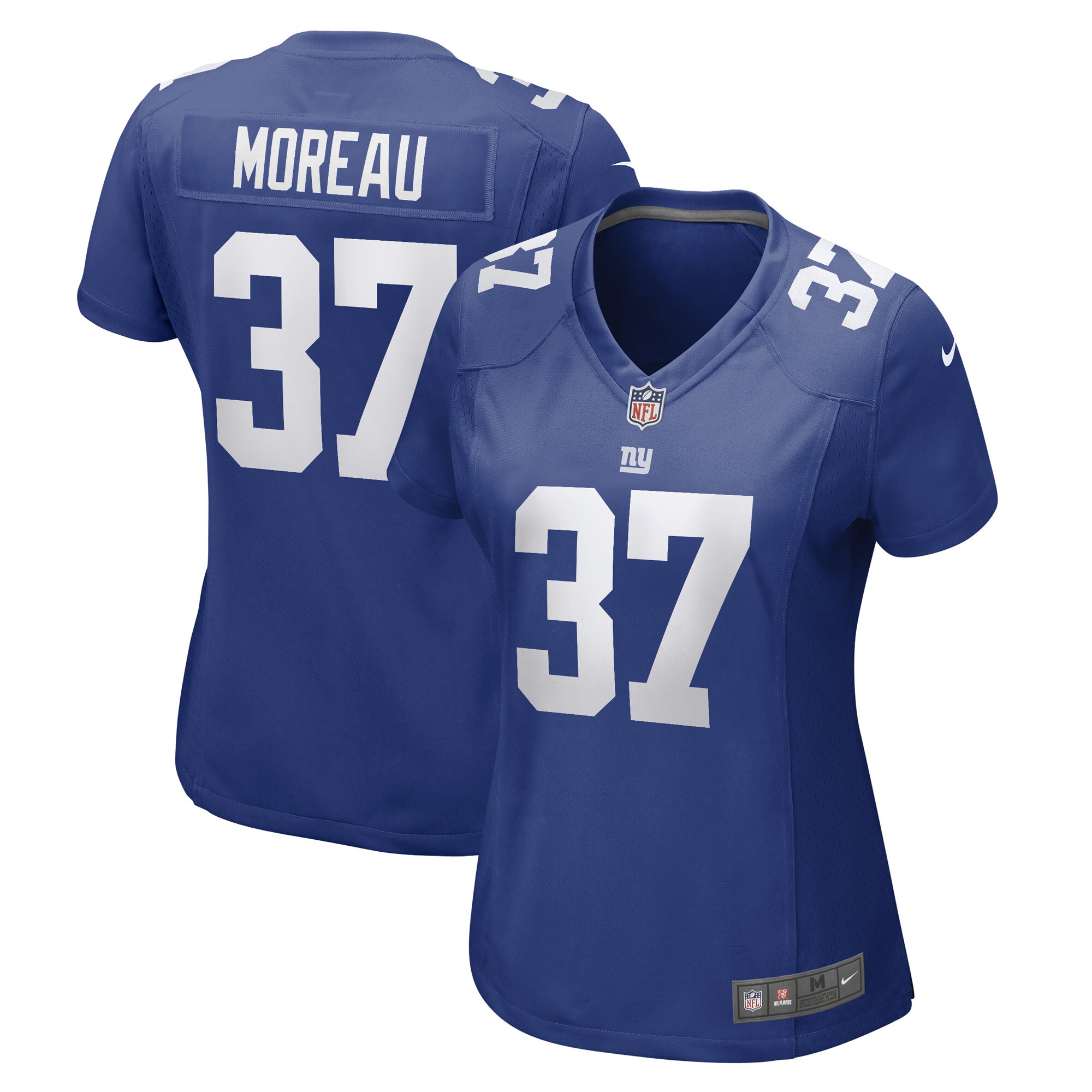 New York Giants Fabian Moreau Royal Game Player NFL Jersey Women's