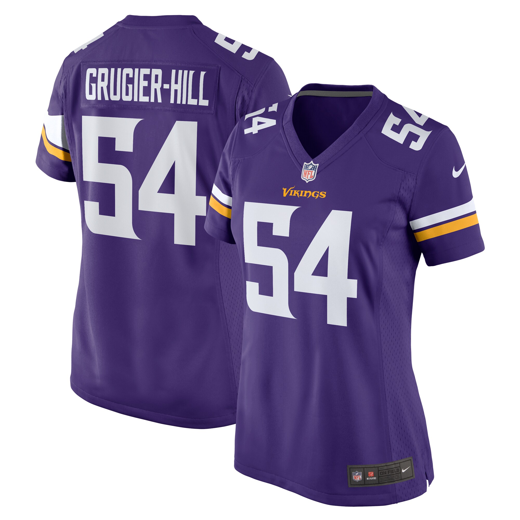 Minnesota Vikings Kamu Grugier-Hill Purple Game NFL Jersey Women's