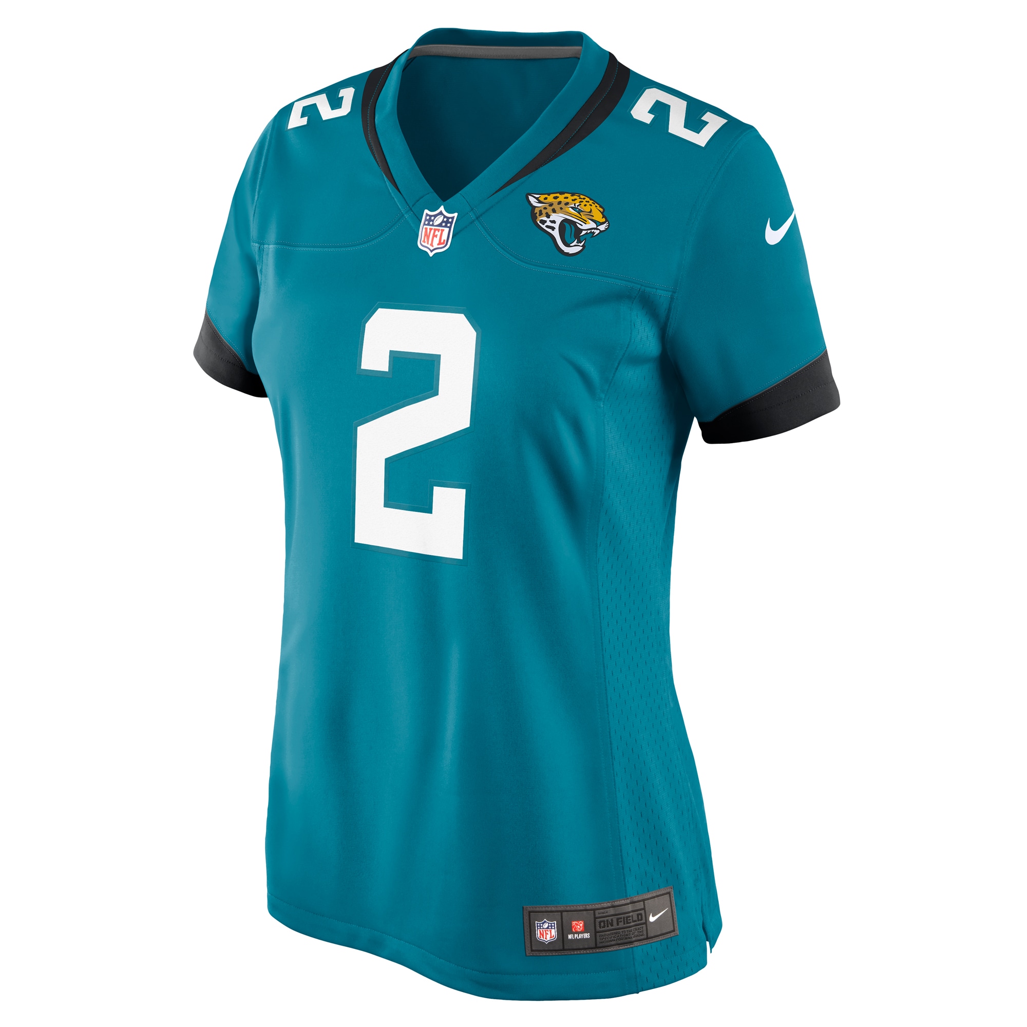 Jacksonville Jaguars D'Ernest Johnson Teal Game NFL Jersey Women's