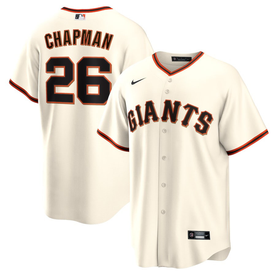 Matt Chapman 26 San Francisco Giants Home Cream MLB Jersey Men's