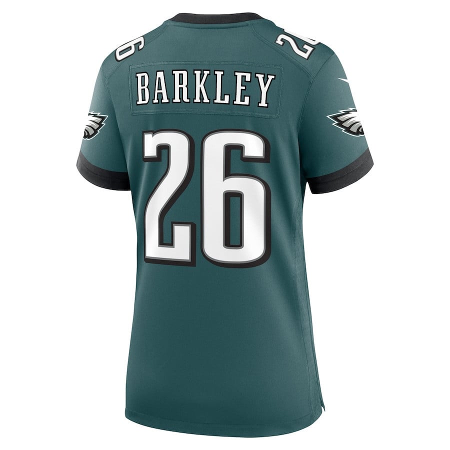 Saquon Barkley #26 Philadelphia Eagles Super Bowl LIX Midnight Green NFL Jersey Women's