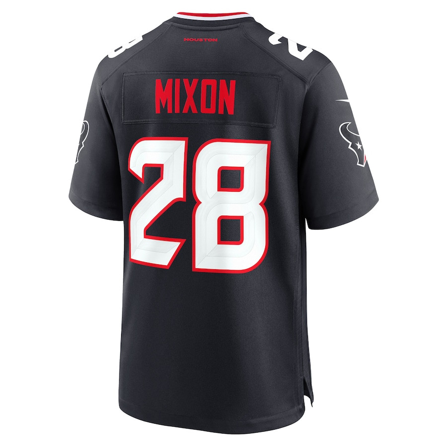 Joe Mixon 28 Houston Texans Game Navy NFL Jersey Men's