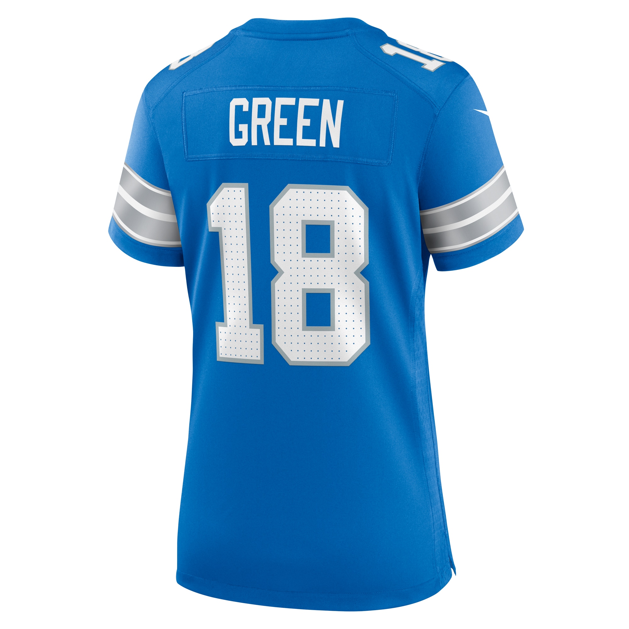 Detroit Lions Antoine Green Blue Team Game NFL Jersey Women's