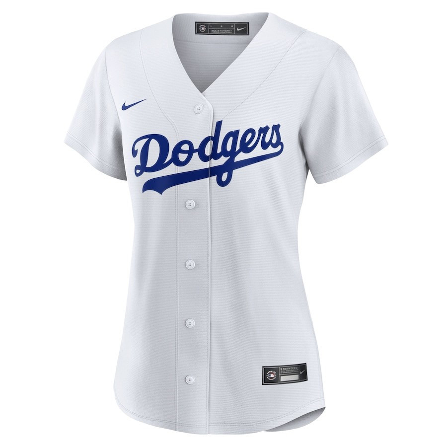 Los Angeles Dodgers Home Blank White MLB Jersey Women's