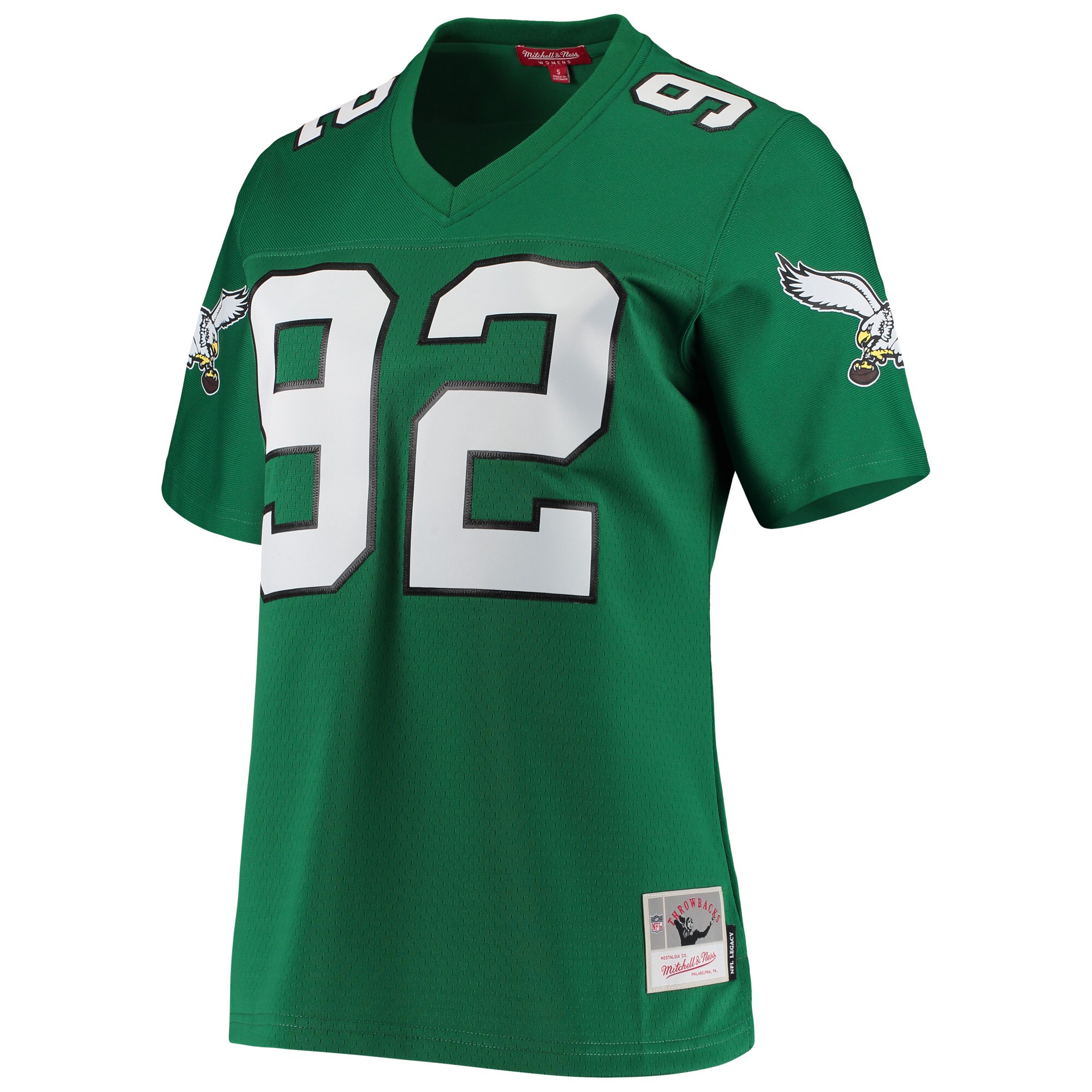 Philadelphia Eagles Reggie White Mitchell Ness Kelly Green 1990 Legacy NFL Jersey Women's