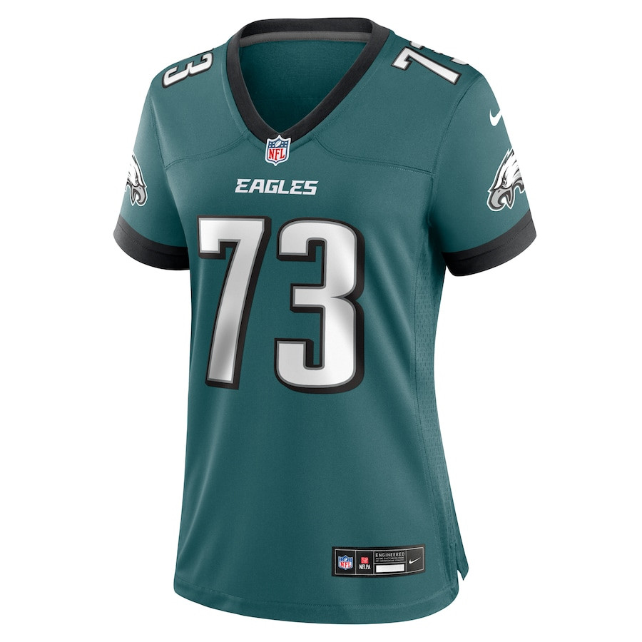 Le'Raven Clark 73 Philadelphia Eagles Team Game Midnight Green NFL Jersey Women's