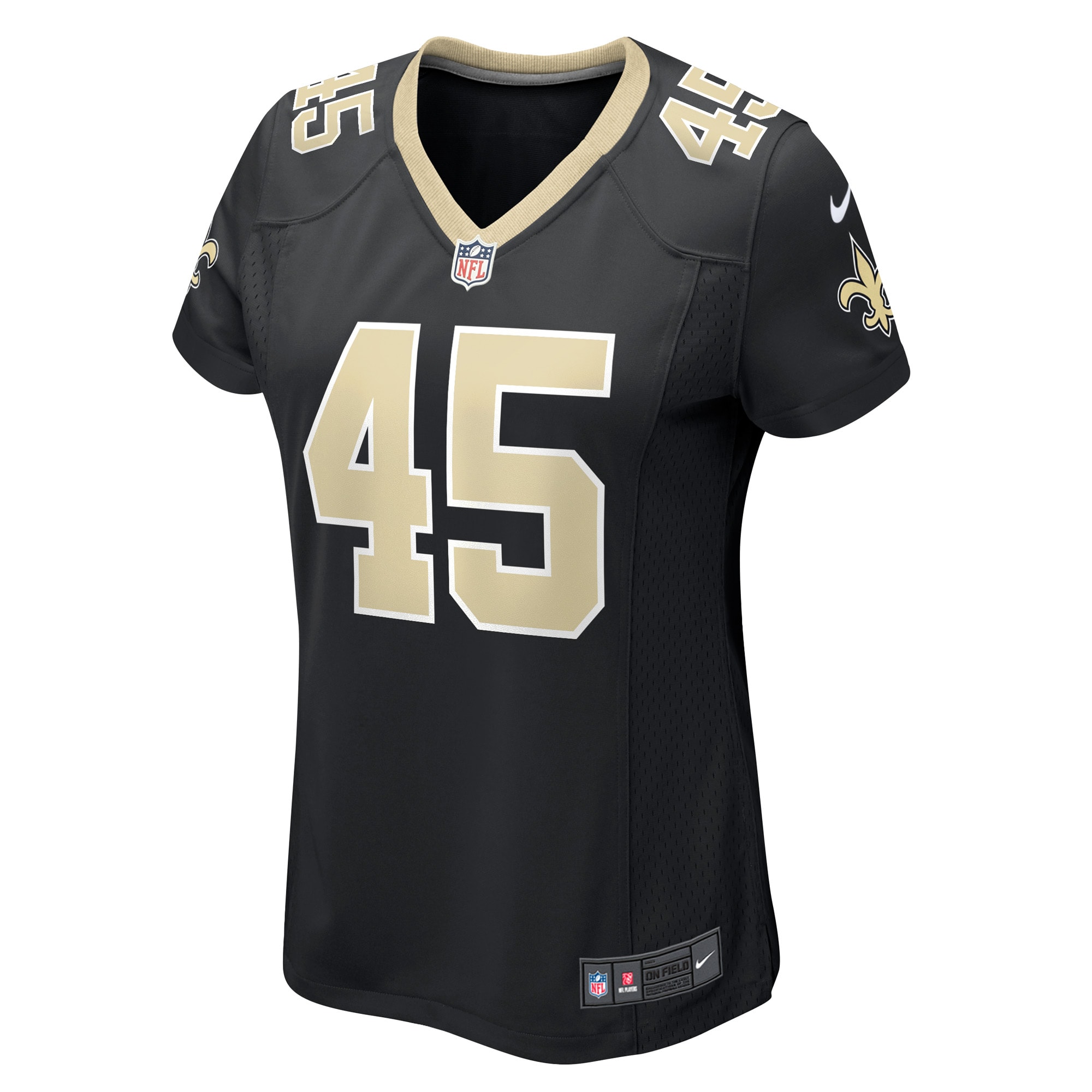 New Orleans Saints Nephi Sewell Black Game Player NFL Jersey Women's