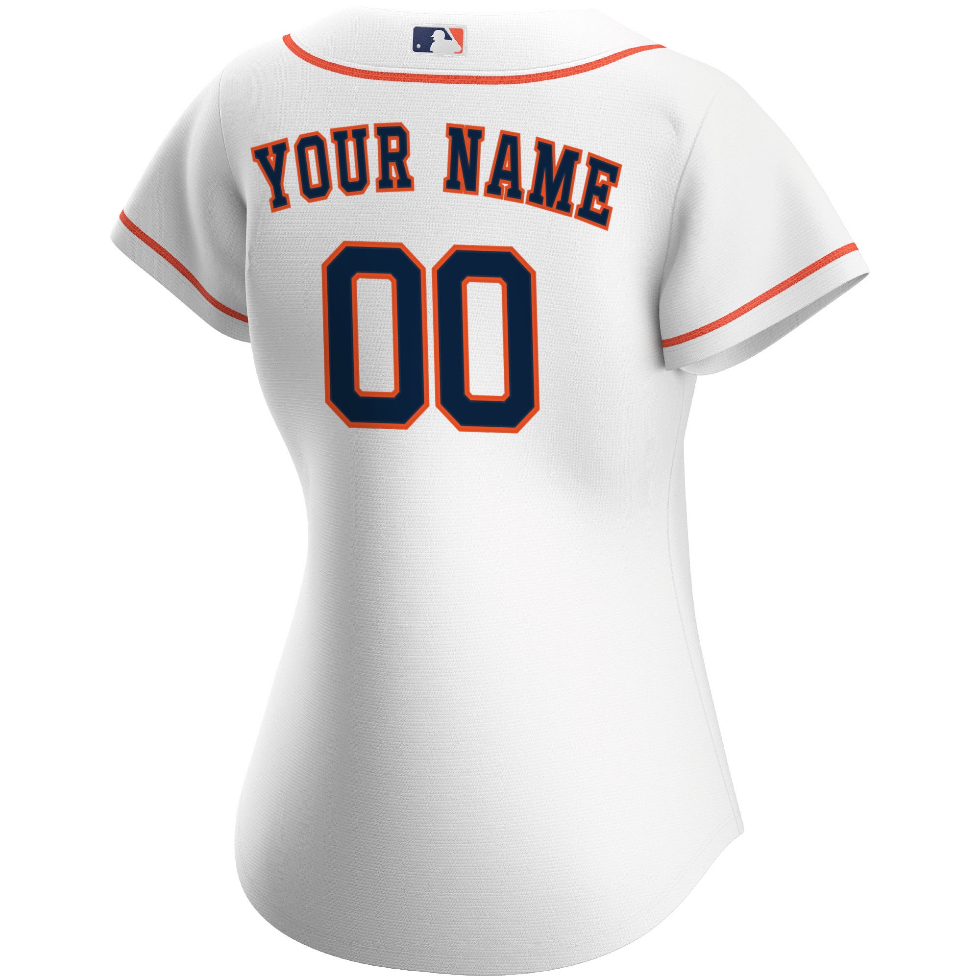 Houston Astros White Home Custom MLB Jersey Women's