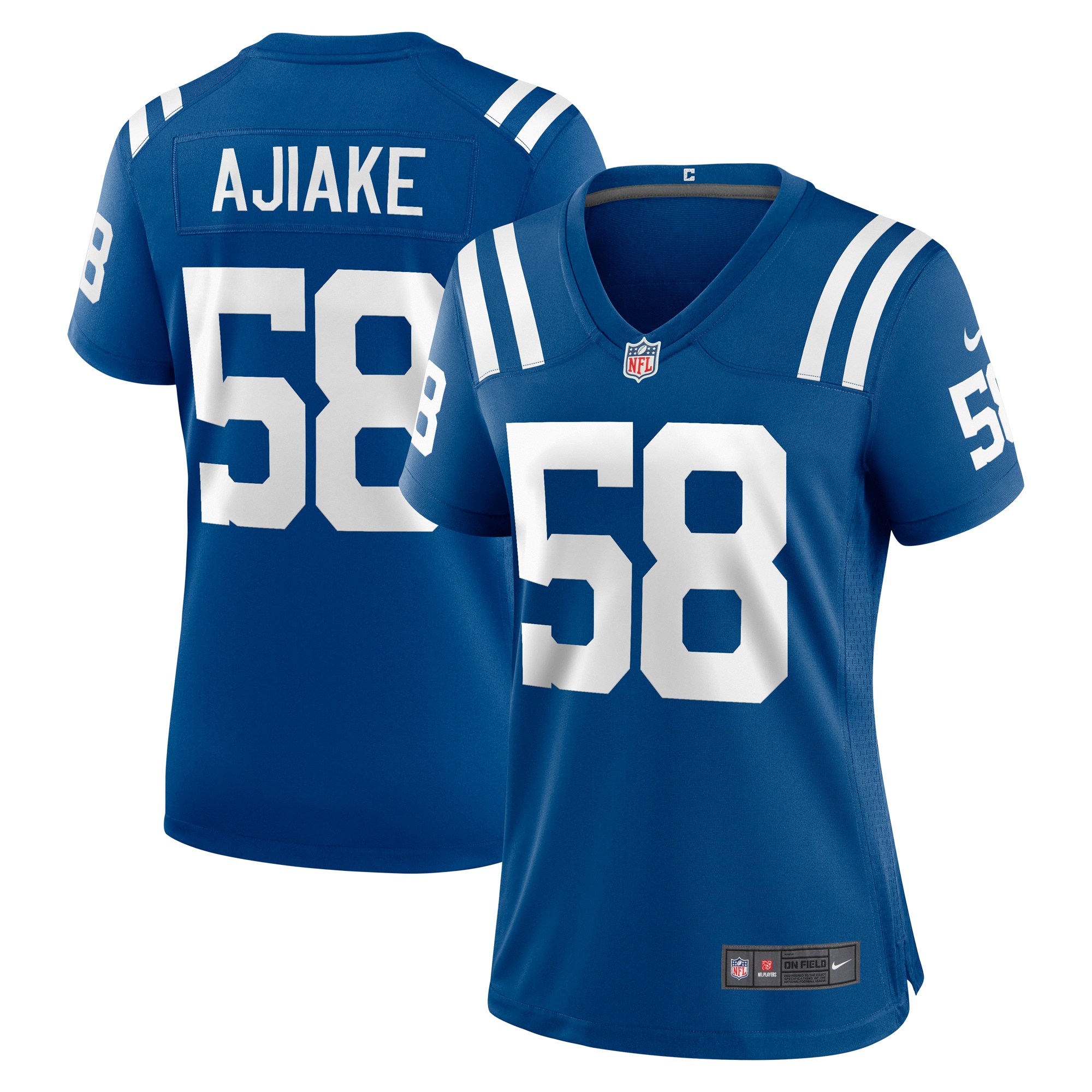Indianapolis Colts Austin Ajiake Royal Game NFL Jersey Women's