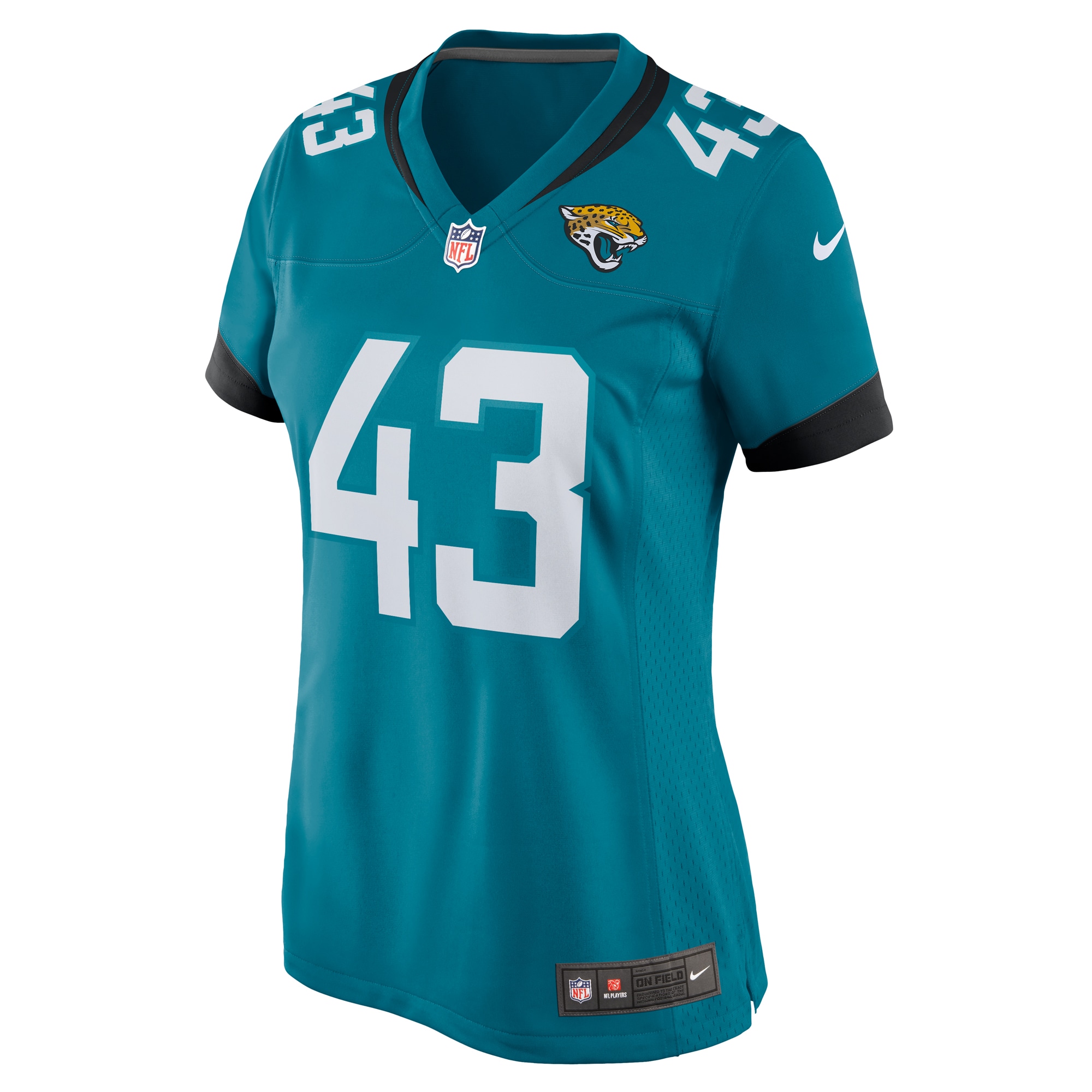 Jacksonville Jaguars Derek Parish Teal Game NFL Jersey Women's