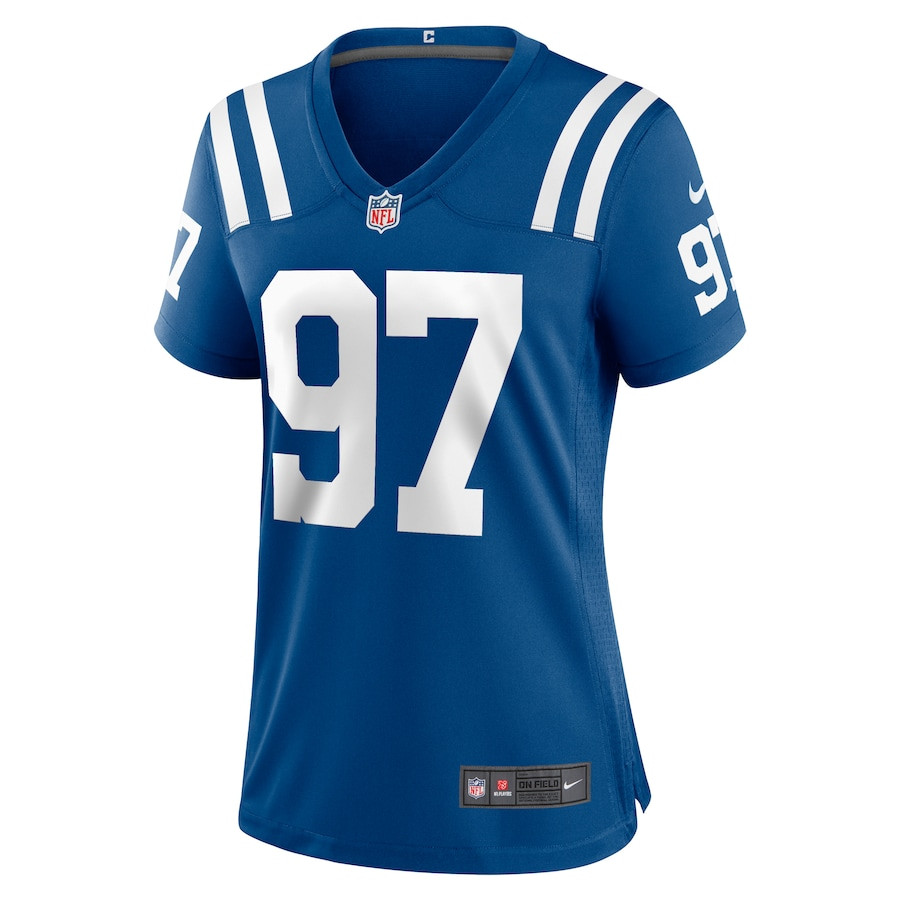 Laiatu Latu 97 Indianapolis Colts Game Royal NFL Jersey Women's