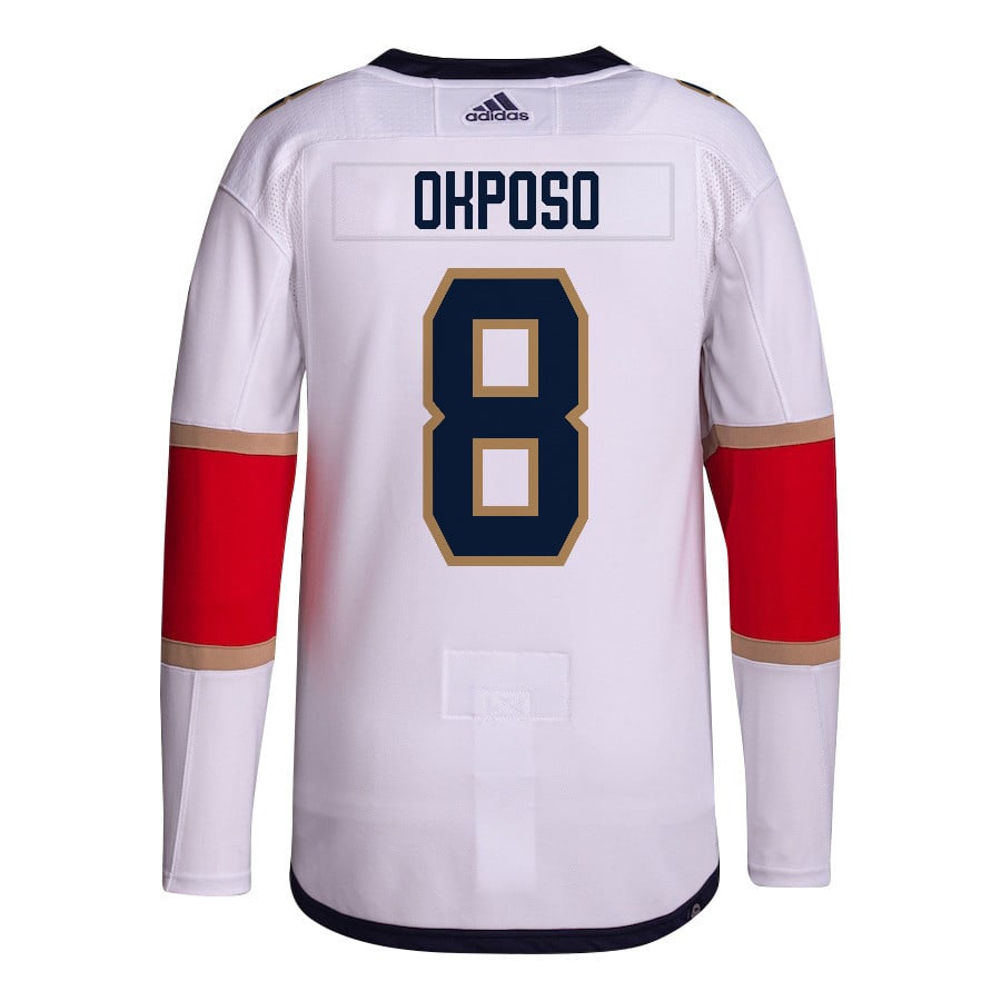 Kyle Okposo 8 Florida Panthers 2024 STANLEY CUP Final Away Breakaway White NHL Jersey Men's