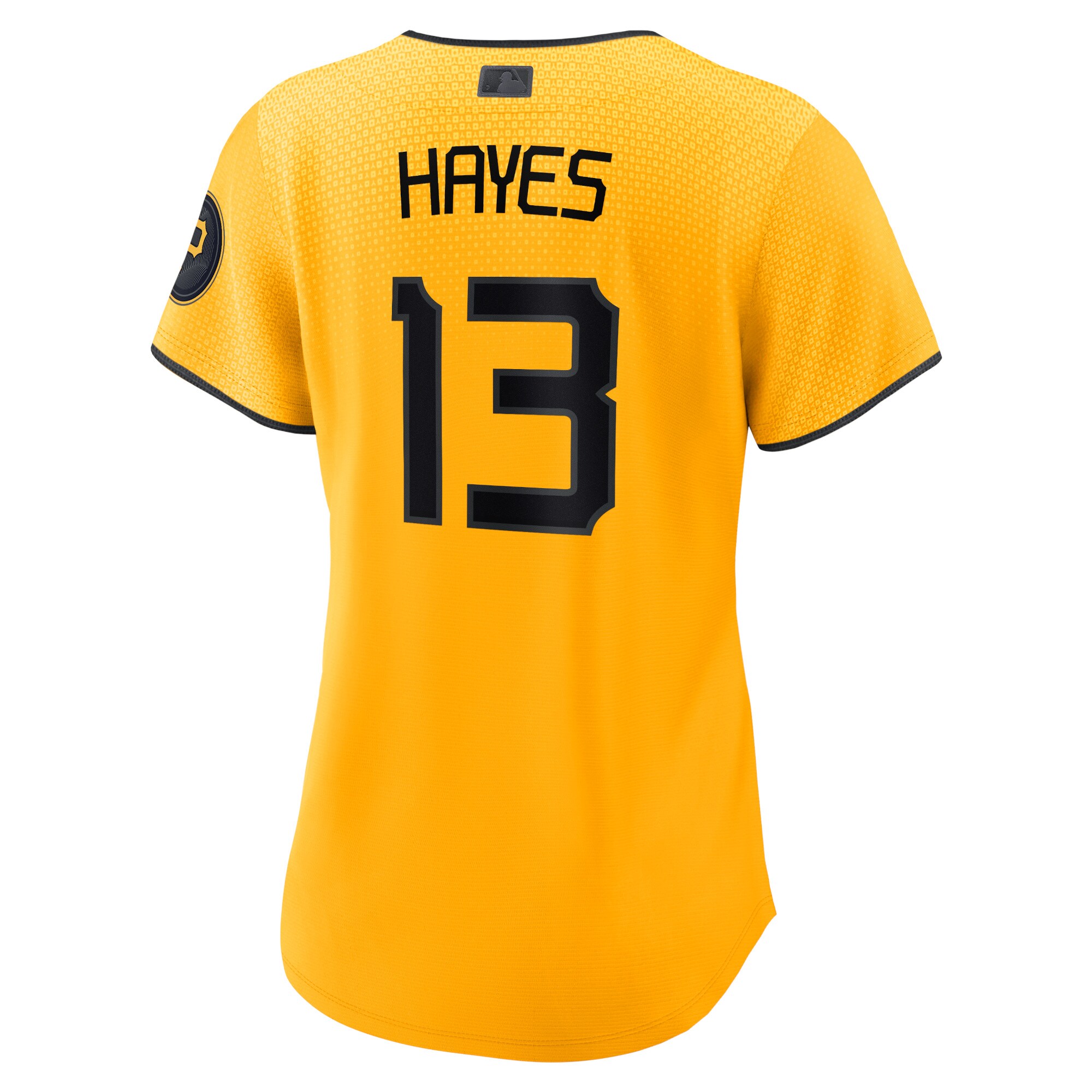 Pittsburgh Pirates Ke'Bryan Hayes Gold City Connect Player MLB Jersey Women's