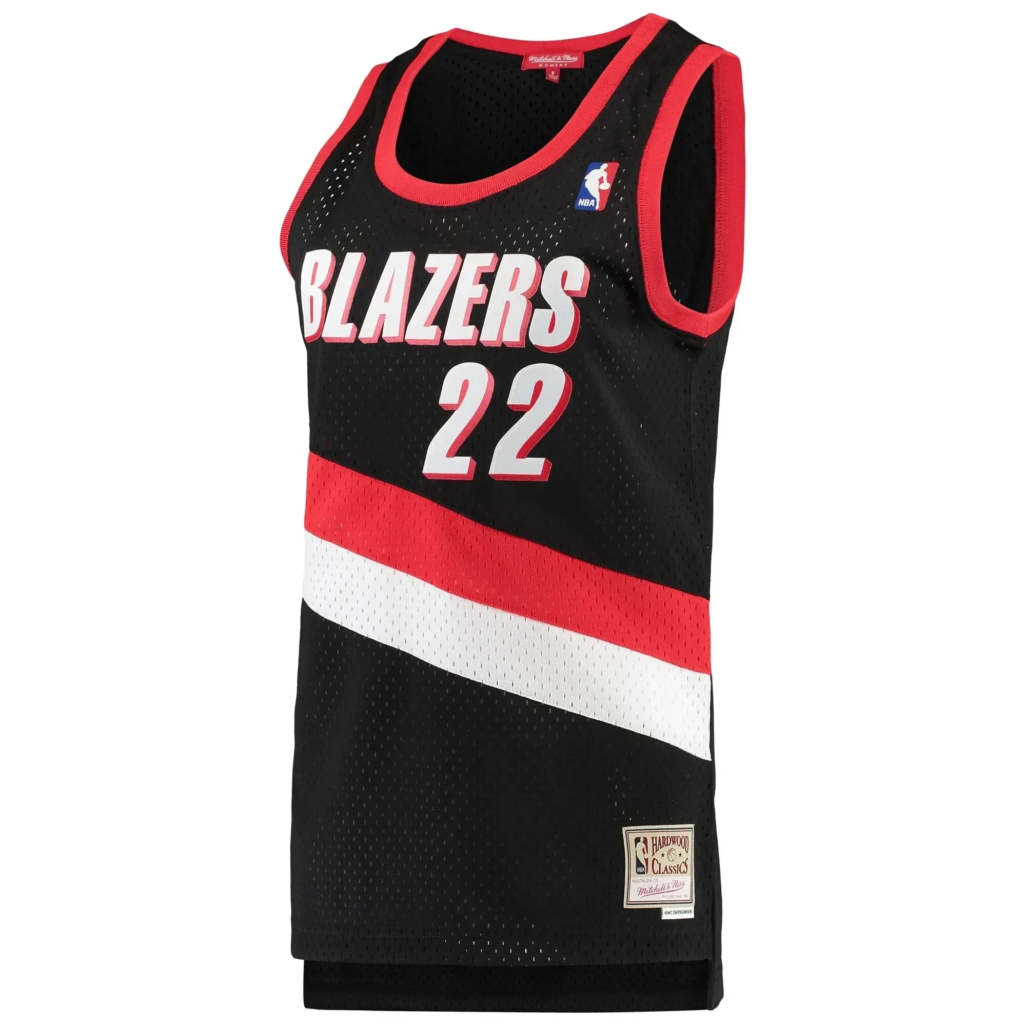 Clyde Drexler Portland Trail Blazers Mitchell Ness 1991-92 Hardwood Classics Swingman Black NBA Jersey Women's