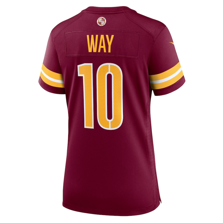 Tress Way 10 Washington Commanders Game Burgundy NFL Jersey Women's