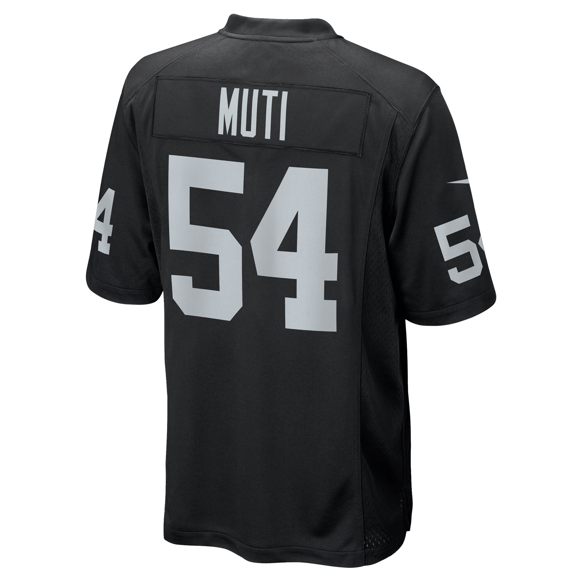 Las Vegas Raiders Netane Muti Black Team Game NFL Jersey Men's
