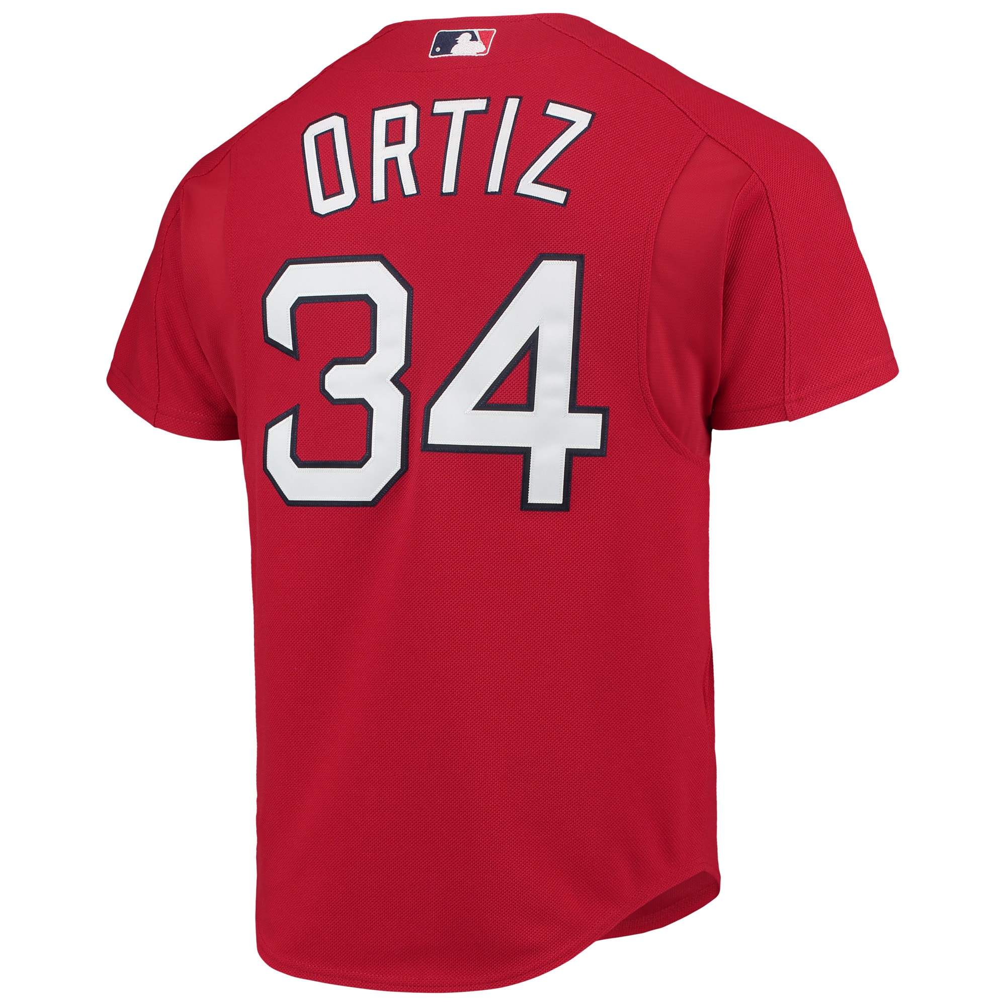 Boston Red Sox David Ortiz Mitchell Ness Red Cooperstown Collection Mesh Batting Practice Button-Up MLB Jersey Men's