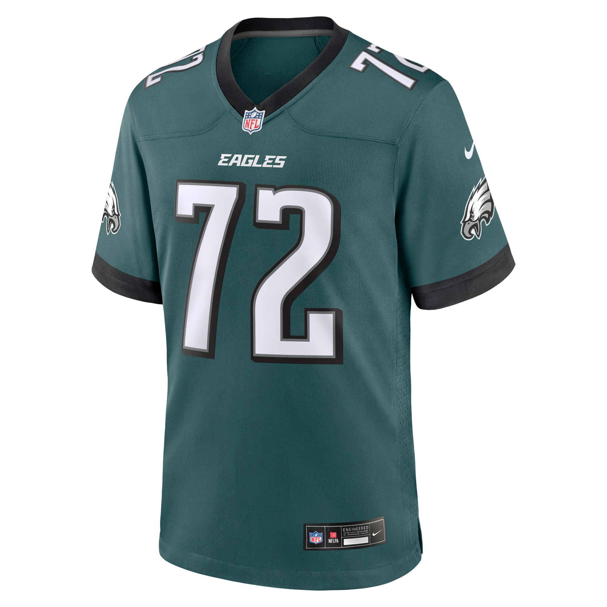Philadelphia Eagles Darian Kinnard Midnight Green Team Game NFL Jersey Men's