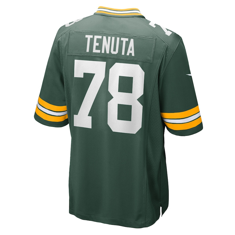 Luke Tenuta 78 Green Bay Packers Home Game Green NFL Jersey Men's