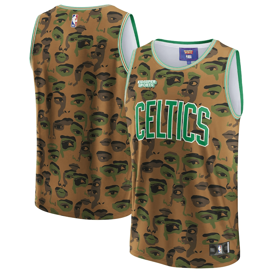 Boston Celtics KidSuper Studio Unisex Hometown Brown NBA Jersey Unisex