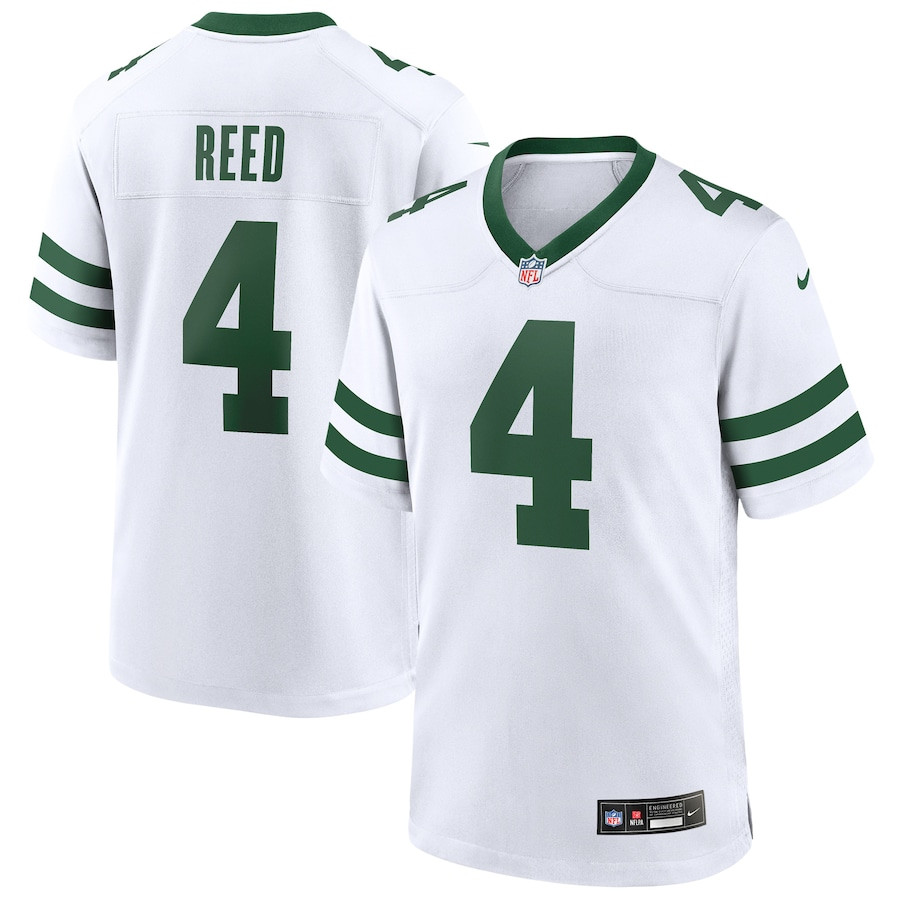 D.J. Reed 4 New York Jets Game Legacy White NFL Jersey Men's