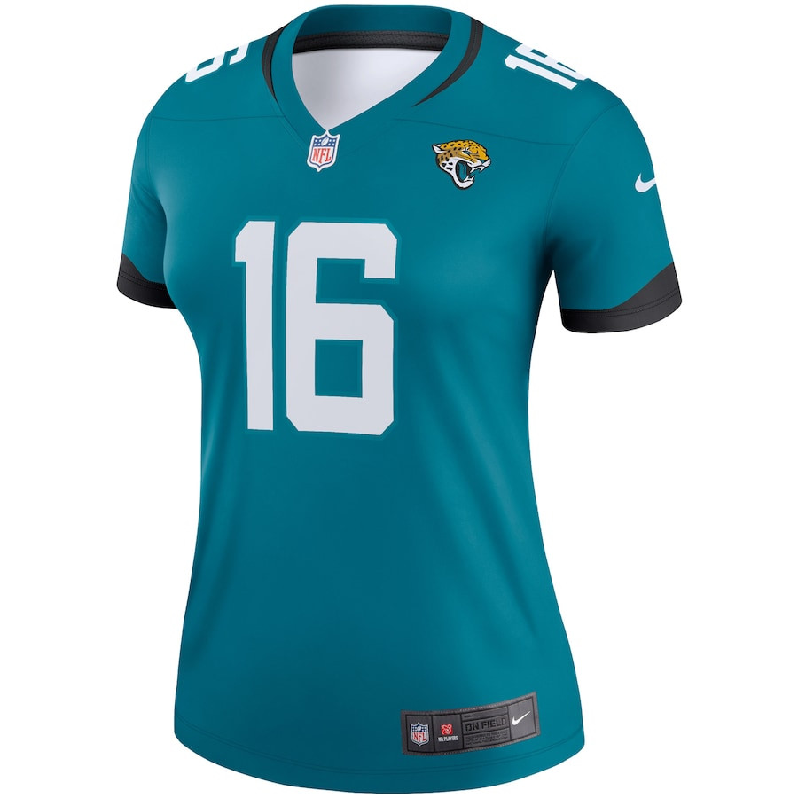 Trevor Lawrence 16 Jacksonville Jaguars Legend Teal NFL Jersey Women's