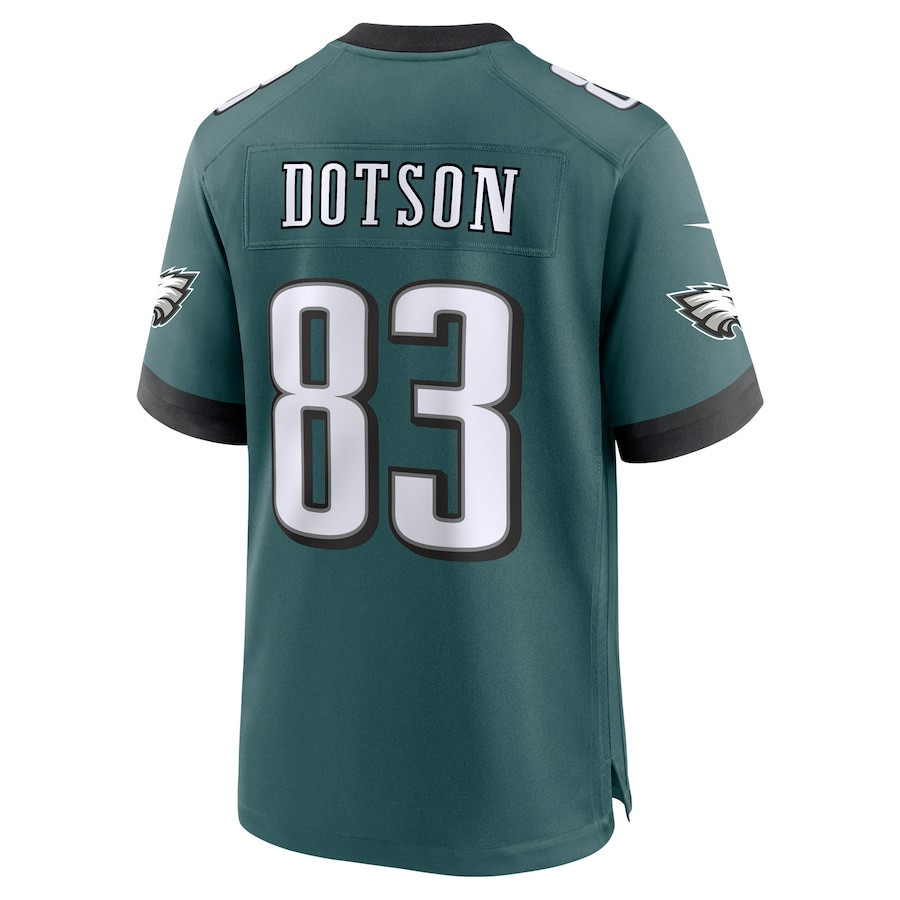 Jahan Dotson #83 Philadelphia Eagles Super Bowl LIX Midnight Green NFL Jersey Men's