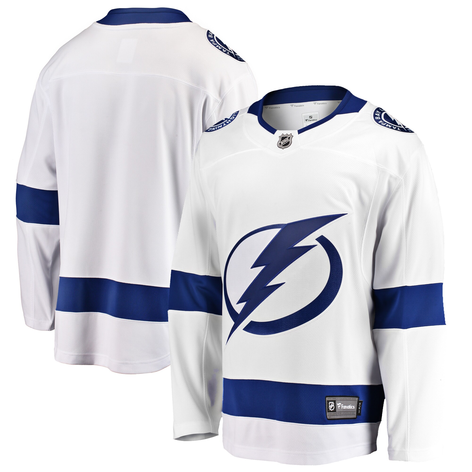 Tampa Bay Lightning White Breakaway Away NHL Jersey Men's
