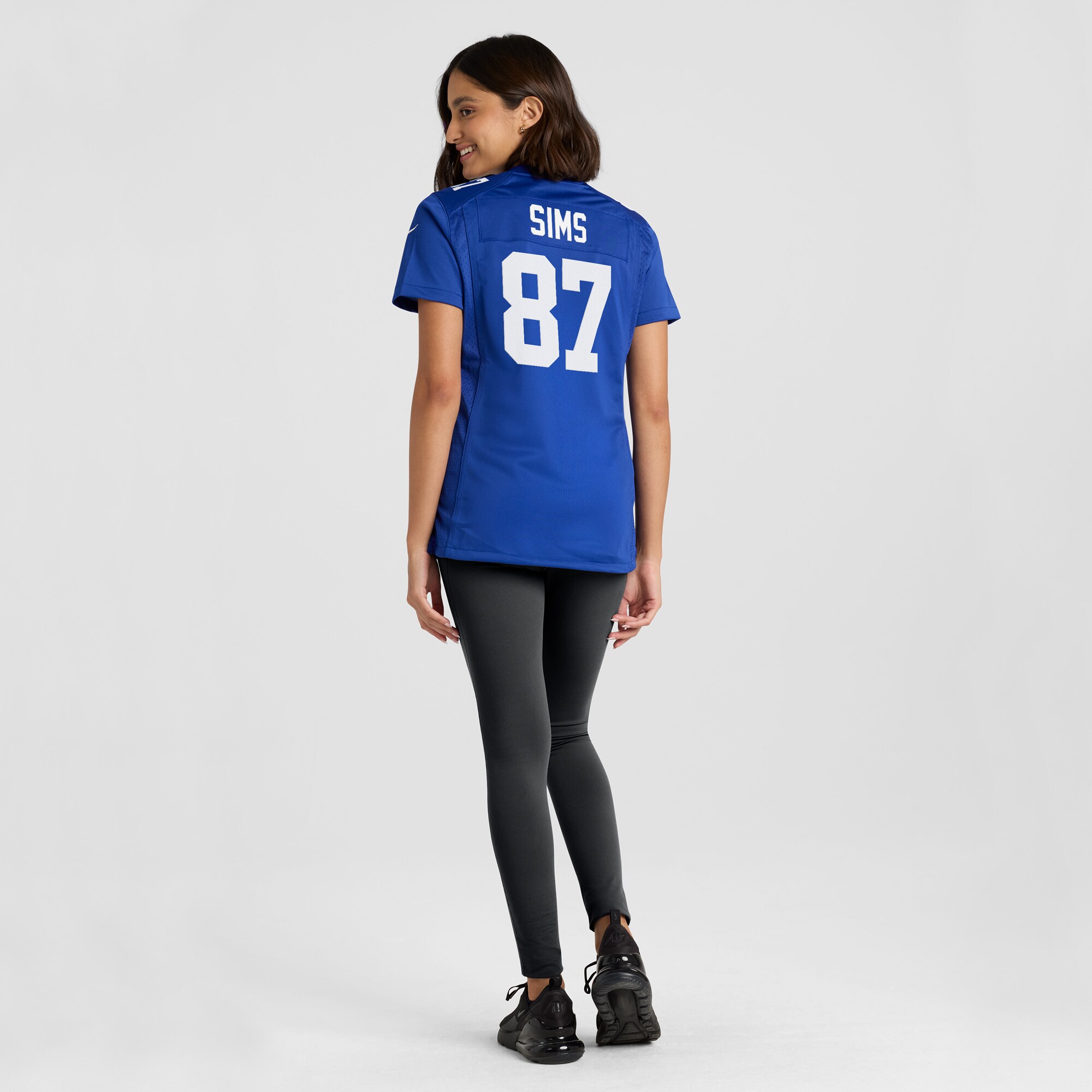 New York Giants Cam Sims Royal Game NFL Jersey Women's