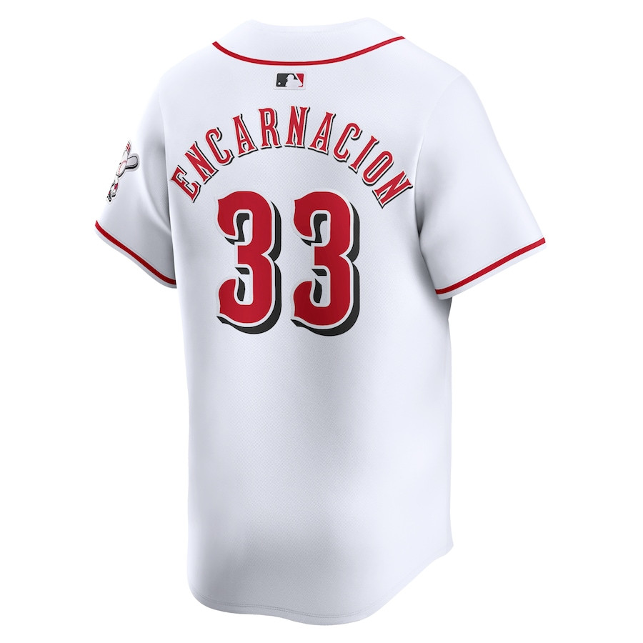 Christian Encarnacion-Strand 33 Cincinnati Reds Home Limited White MLB Jersey Men's