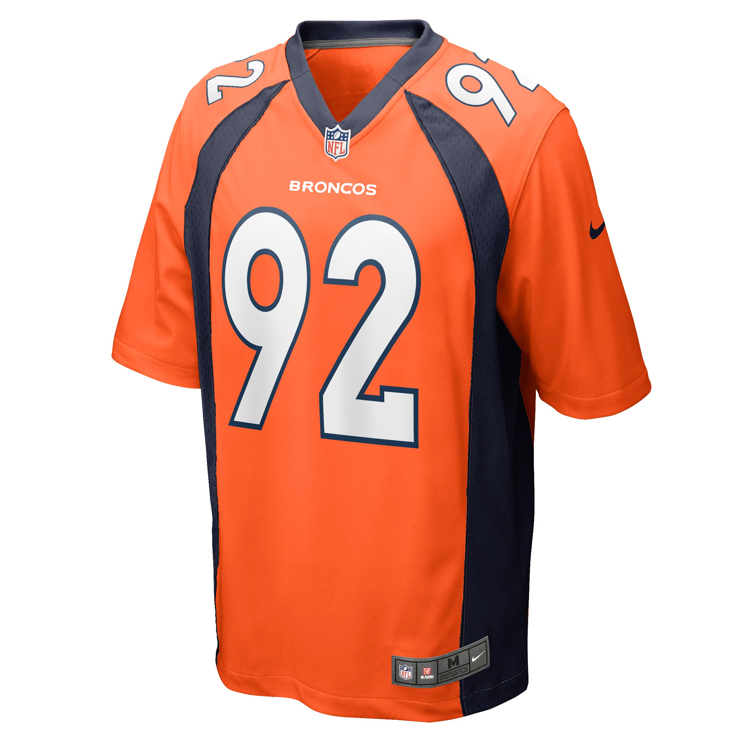 Denver Broncos Jonathan Harris Orange Game NFL Jersey Men's