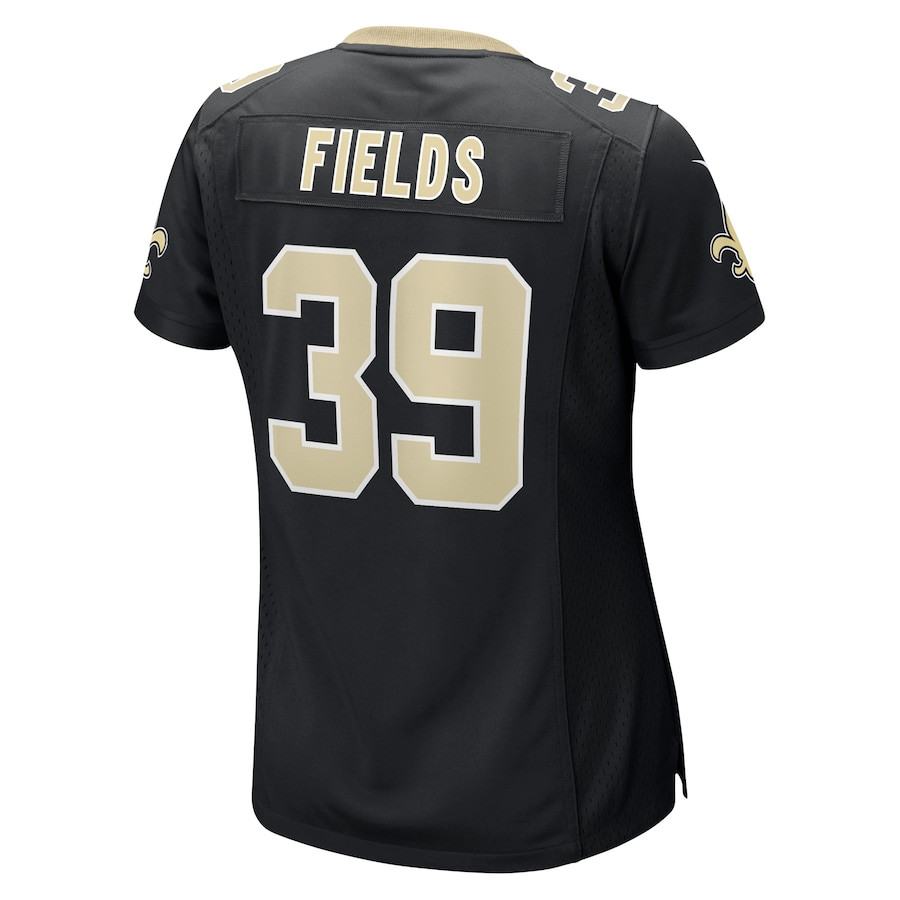 DaMarcus Fields 39 New Orleans Saints Game Black NFL Jersey Women's