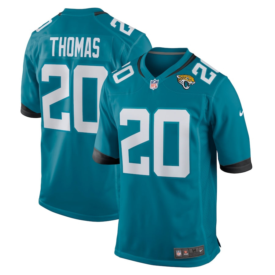 Daniel Thomas 20 Jacksonville Jaguars Game Teal NFL Jersey Men's