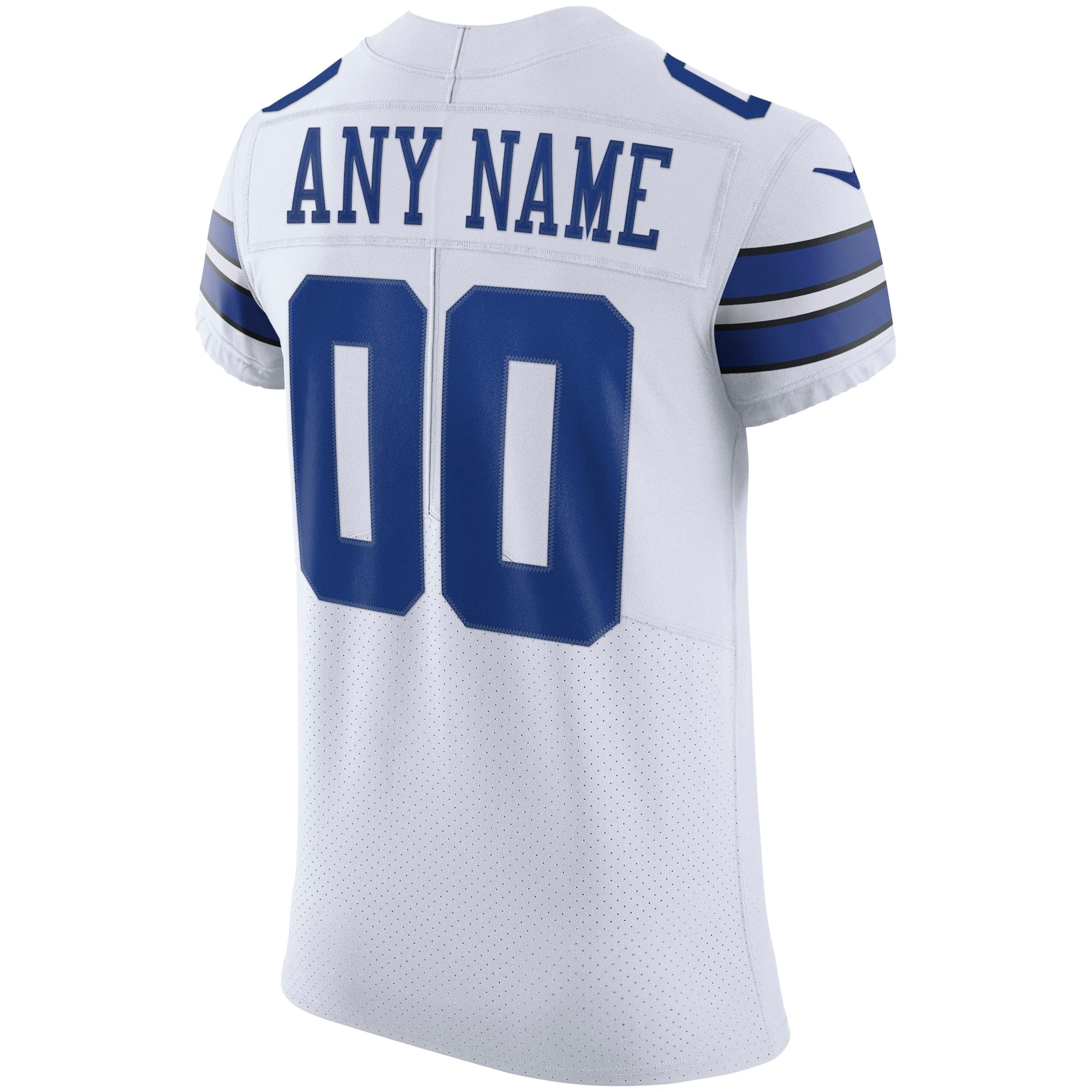 Dallas Cowboys White Vapor Elite Custom NFL Jersey Men's