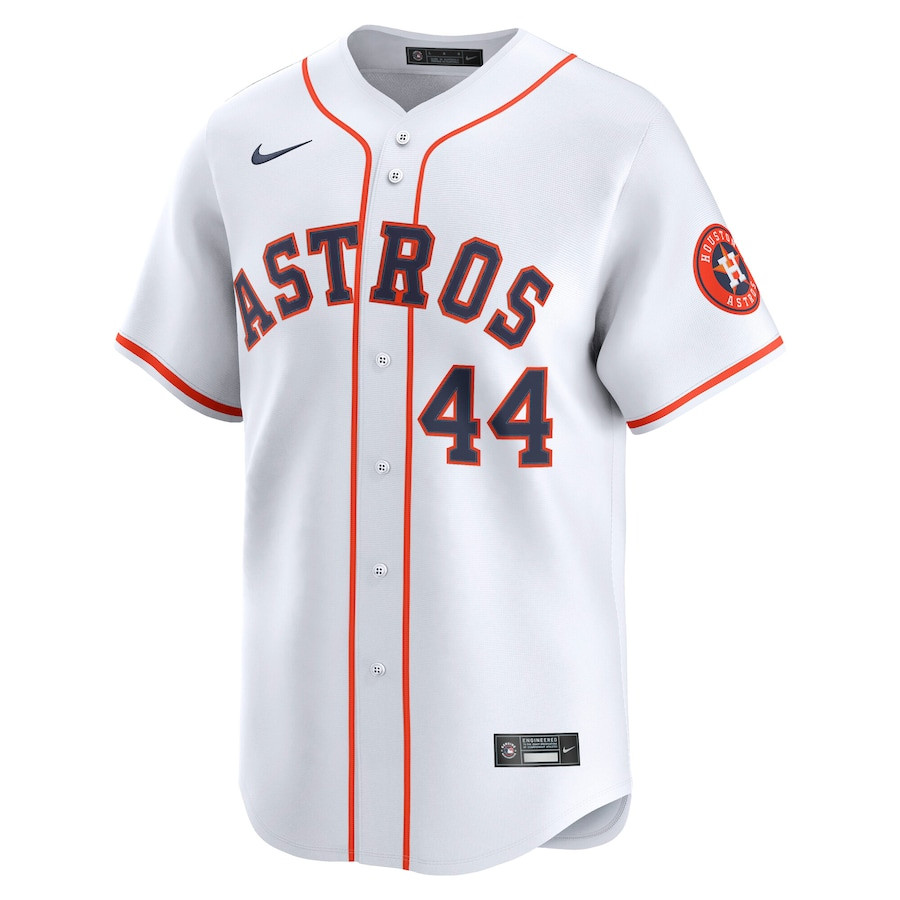 Yordan Alvarez 44 Houston Astros Home Limited Player White MLB Jersey Men's