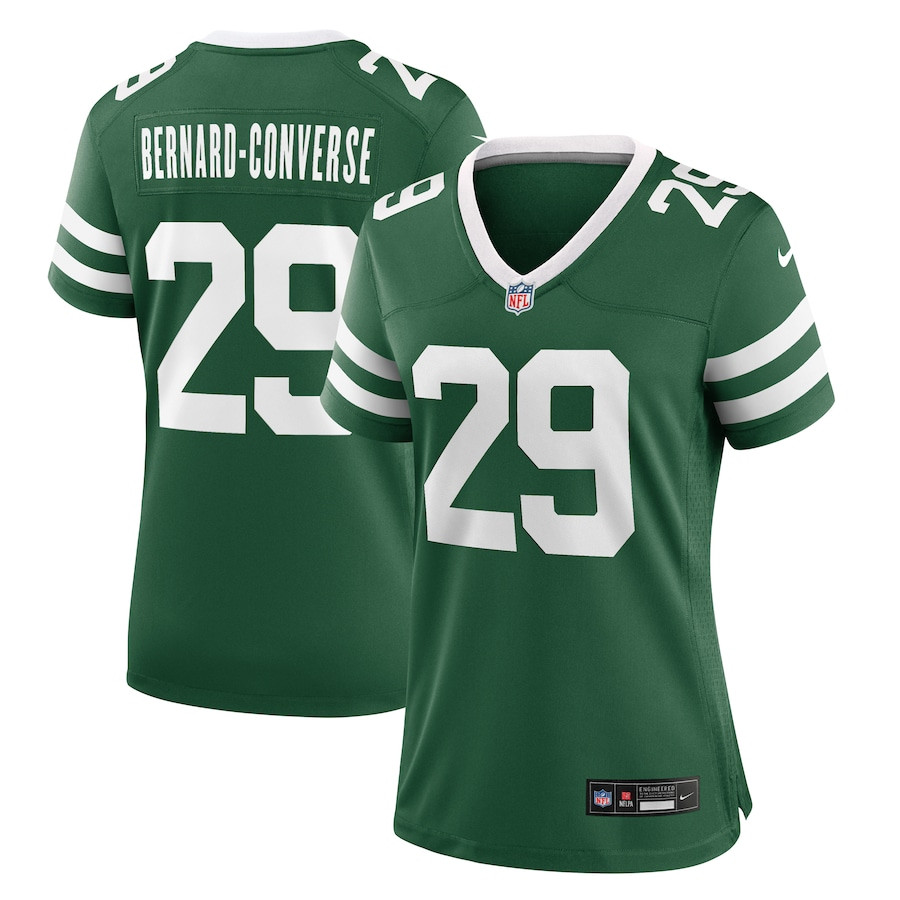 Jarrick Bernard 29 New York Jets Team Game Legacy Green NFL Jersey Women's