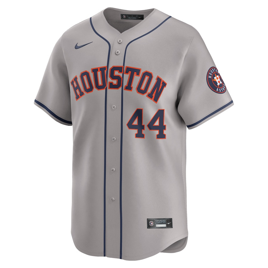 Yordan Alvarez 44 Houston Astros Away Limited Player Gray MLB Jersey Men's